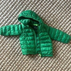 Primary Green Kids Puffer Jacket